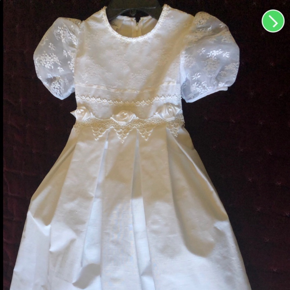 Bonnie Jean white dress 👗 size 7 girls kids